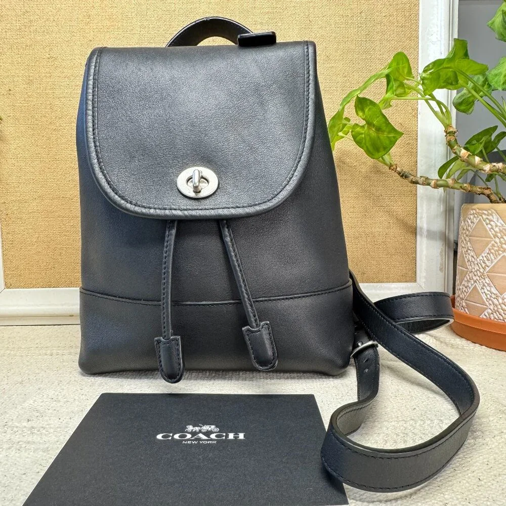 COACH Daypack Backpack 9960 Black 2007 India - Barely Used!! Cleaned, RTW